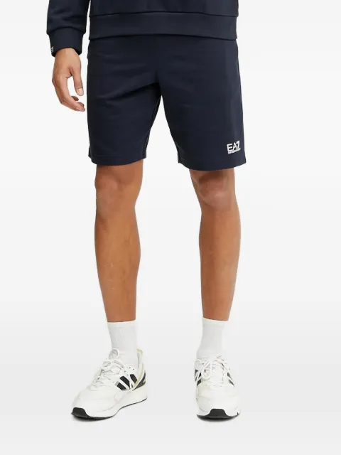 Ea7 Emporio Armani logo-print shorts Blue PJVRZ8NPS65