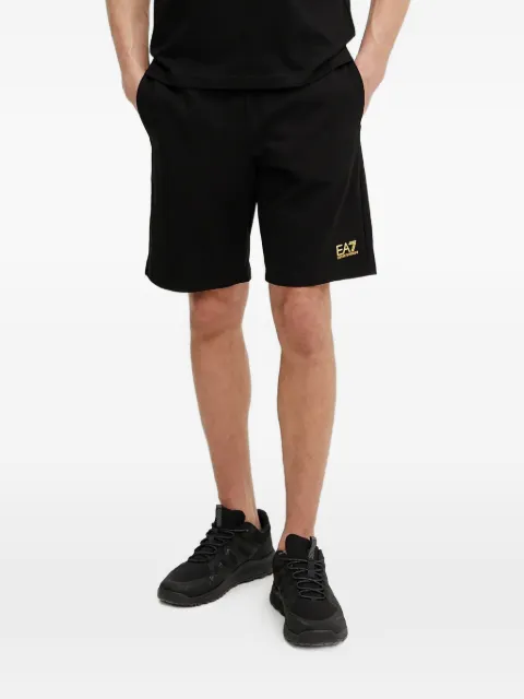 Ea7 Emporio Armani logo-print shorts Black PJVRZ8NPS65