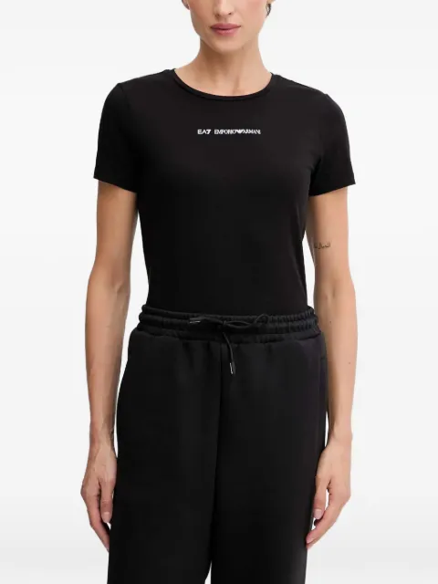 Ea7 Emporio Armani logo-print short-sleeve T-shirt Black 7W000798AF12115