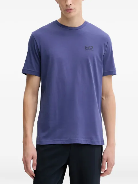 Ea7 Emporio Armani logo-print crew-neck T-shirt Purple 7M000567AF10375