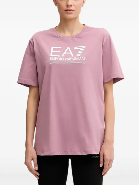 Ea7 Emporio Armani logo-print T-shirt Pink 7W000414AF12503