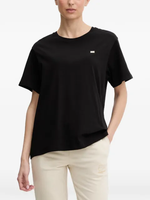 Ea7 Emporio Armani logo-plaque T-shirt Black 7W000455AF10373