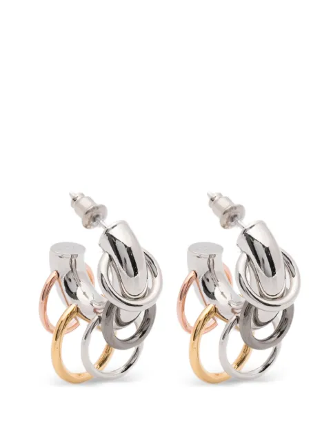 Panconesi pierced hoops earrings Silver CAOEA029P