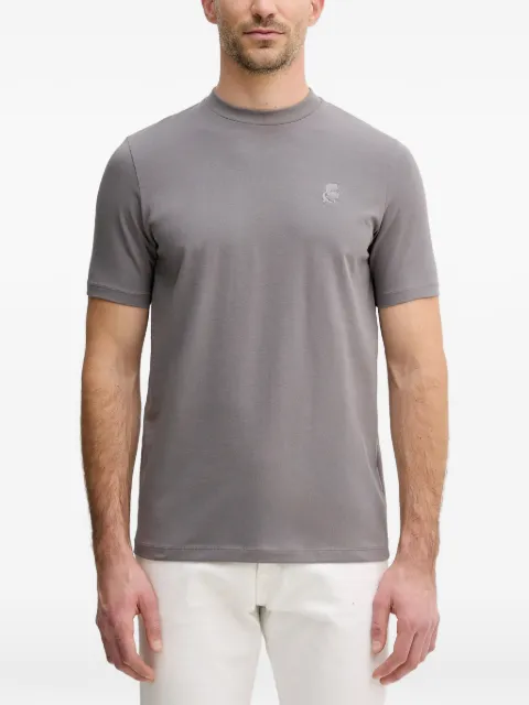Karl Lagerfeld logo-embroidered T-shirt Grey 755750561221