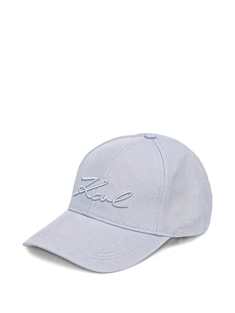 Karl Lagerfeld logo-embroidered baseball cap Blue A1W330691KZ