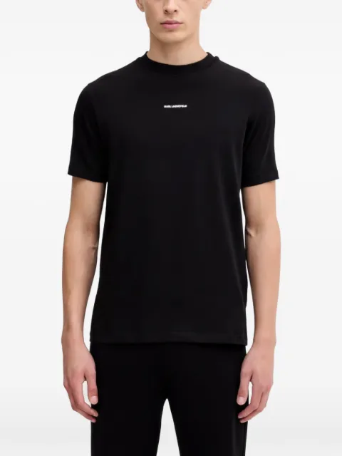 Karl Lagerfeld logo-print short-sleeve T-shirt Black 755051554235