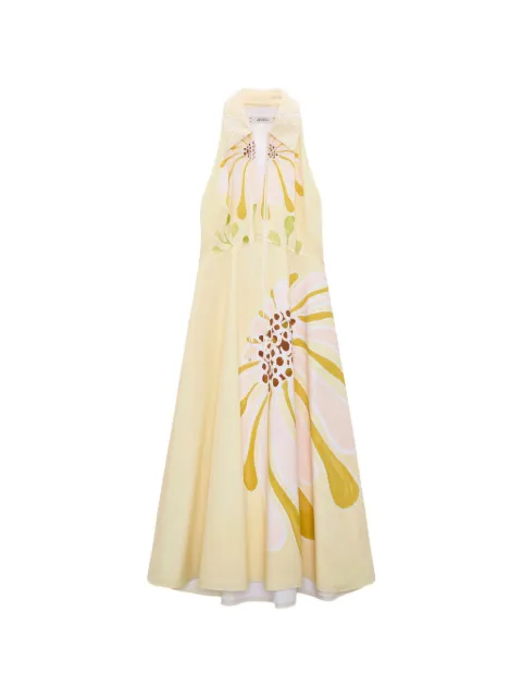 Dorothee Schumacher floral poplin midi dress Yellow 448104