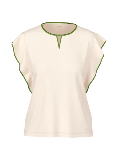 MARCCAIN ruffle-sleeve T-shirt Neutrals AC4849J14