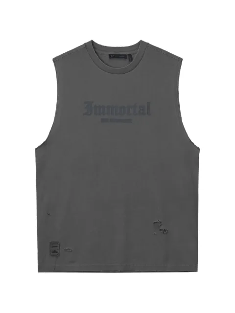 FIVE CM distressed tank top Grey 5CXVTM00438X
