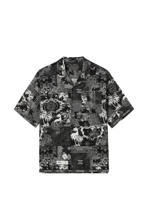 Musium Div. short-sleeve graphic-print shirt Black MMUSRM01112X