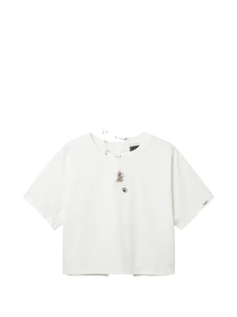 Musium Div. appliqué boxy T-shirt White MMUTEW01255X