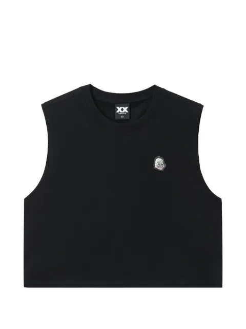 FINGERCROXX logo-appliqué tank top Black FFXVTW01419X