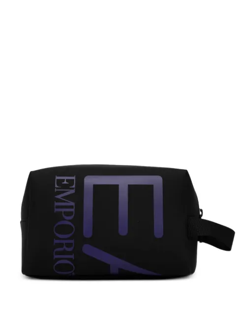 Ea7 Emporio Armani oversized-logo washbag Black 2450763R910