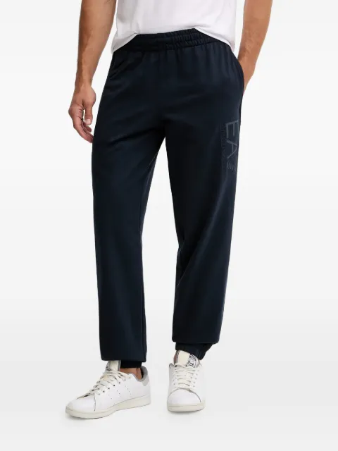 Ea7 Emporio Armani logo-embroidered elasticated-waist track pants Blue AF135127M000906