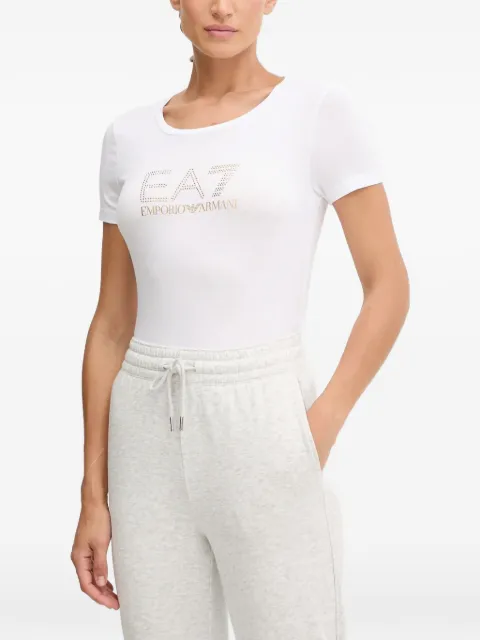 Ea7 Emporio Armani studded t-shirt White TJDQZ8NTT67