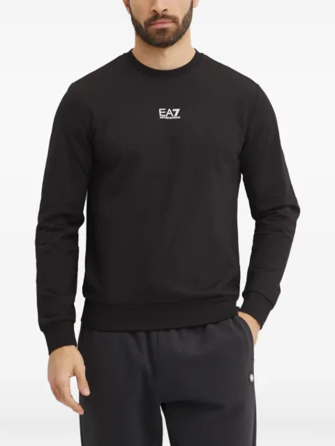 Ea7 Emporio Armani logo-print sweater Black 8NPM30PJVRZ