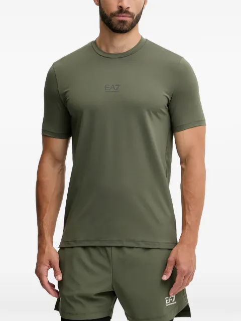 Ea7 Emporio Armani logo-print crew-neck T-shirt Green 7M000635AF17770