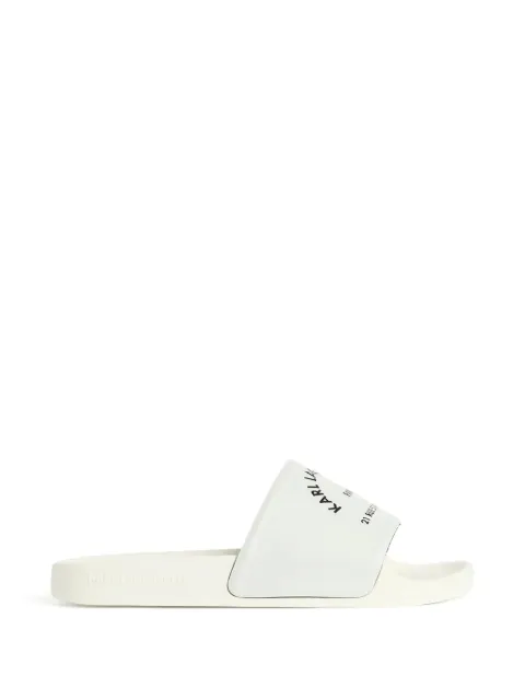 Karl Lagerfeld Kondo 2.0 logo-print slides Grey KL80908AVT1