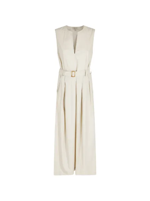 Woolrich V-neck belted midi dress Neutrals DR0184FRUT3944