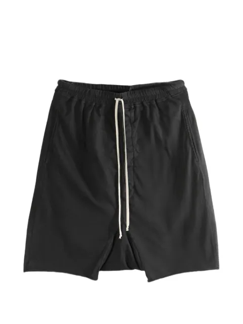 Rick Owens DRKSHDW drawstring drop-crotch shorts Black DU01F4380RNP