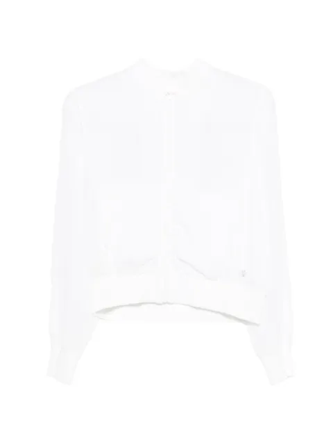 DEHA zip-up cropped jacket White D42200