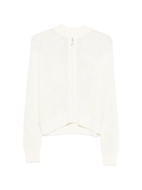 DEHA zip-up cardigan White D42410