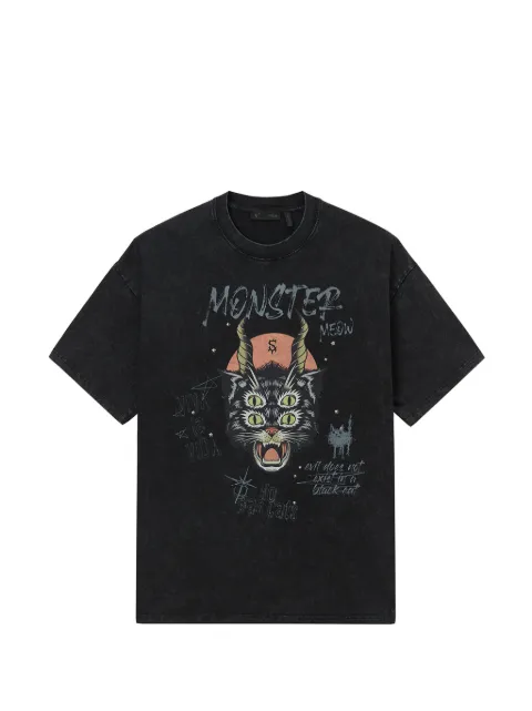 FIVE CM graphic-print T-shirt Black 5CXTEM00467X