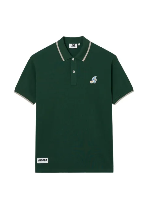 CHOCOOLATE logo-patch polo shirt Green B1XPOM00779X