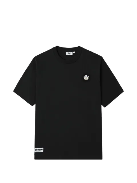 CHOCOOLATE embroidered bear-patch T-shirt Black B1XTEM00709X