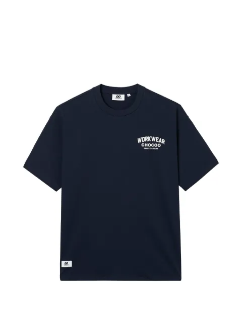 CHOCOOLATE crewneck graphic T-shirt Blue B1XTEM00707X
