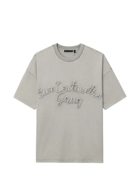 FIVE CM embroidered T-shirt Grey 5CXTEM00455X