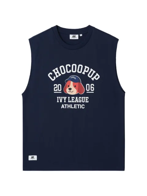 CHOCOOLATE sleeveless T-shirt Blue B1XVTM00748X