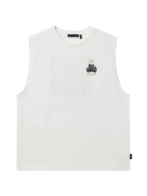 FIVE CM sleeveless T-shirt White 5CXVTM00439X