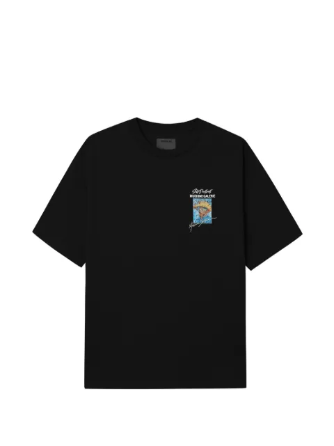 Musium Div. print-detail round-neck T-shirt Black MMUTEM01149X