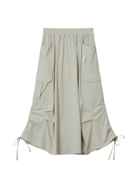 Musium Div. pocket drawstring midi skirt Neutrals MMUSKW01232X