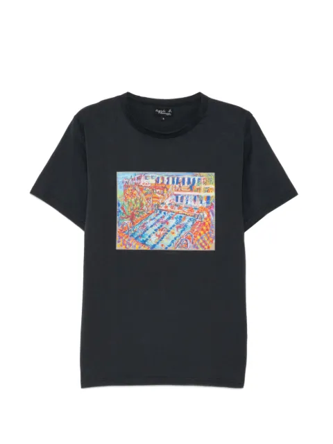 agnès b. Brando graphic-print T-shirt Grey EBK7SFP4