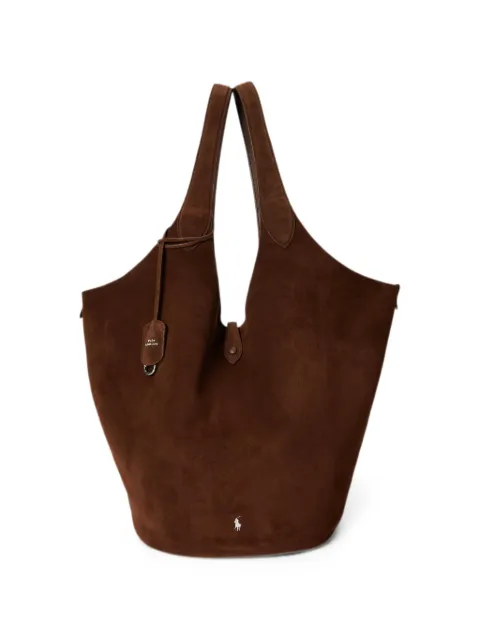 Polo Ralph Lauren Polo Play calf suede tote bag Brown 428P23816003