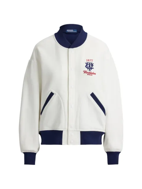 Polo Ralph Lauren Wimbledon embroidered logo bomber jacket Neutrals 211B16024001