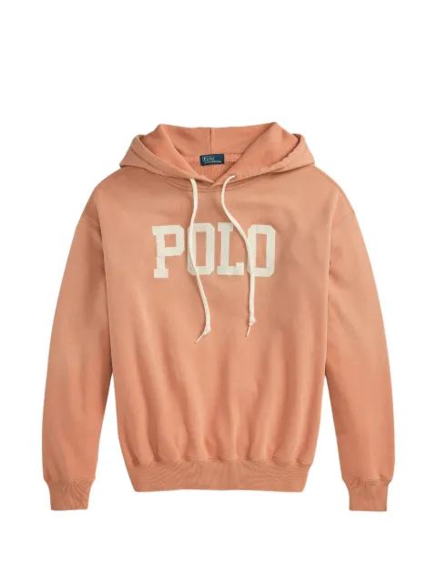 Polo Ralph Lauren logo print hoodie Pink 211B17787001