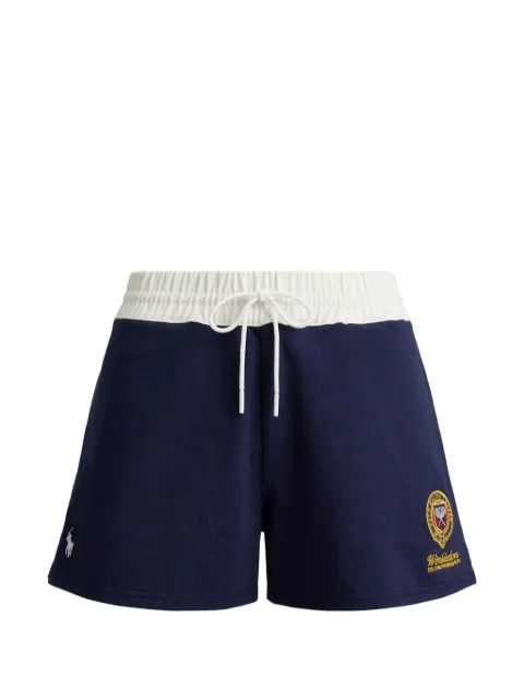 Polo Ralph Lauren Wimbledon crest patch rugby shorts Blue 211B16026001
