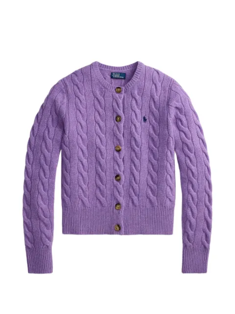 Polo Ralph Lauren cable-knit cardigan Purple 211972104505