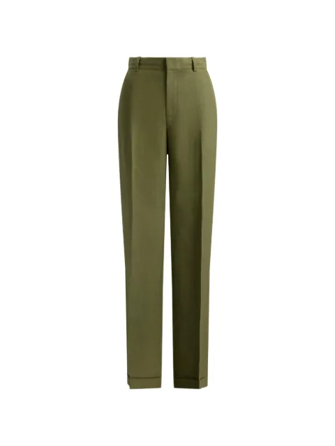 Polo Ralph Lauren pressed-crease turned-up trousers Green 211B24437001