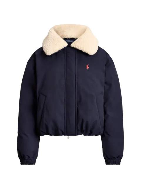 Polo Ralph Lauren high-pile-collar down puffer jacket Blue 211A97141003