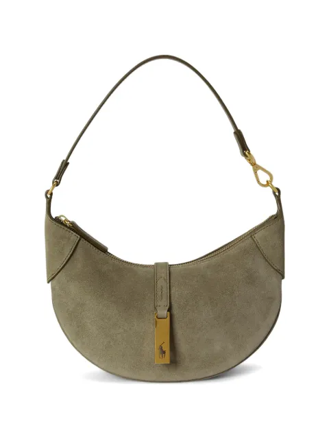 Polo Ralph Lauren Polo ID mini suede shoulder bag Green 428922880017