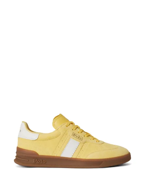 Polo Ralph Lauren suede stripe leather sneakers Yellow 804956688012