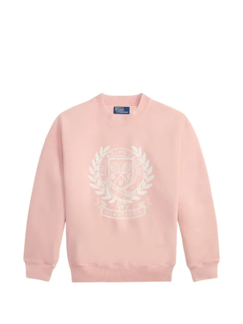 Polo Ralph Lauren Wimbledon crest-embroidered sweatshirt Pink 211B16037001