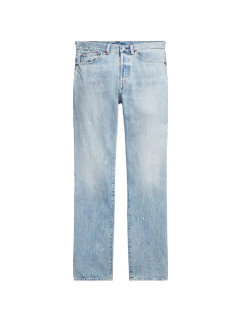 Polo Ralph Lauren paint-splattered straight-leg jeans Blue 211B17118001