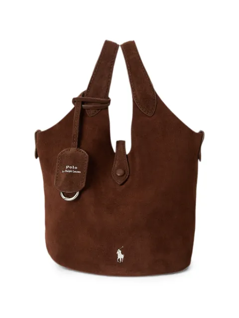 Polo Ralph Lauren Polo Play calf suede tote bag Brown 428P23820004