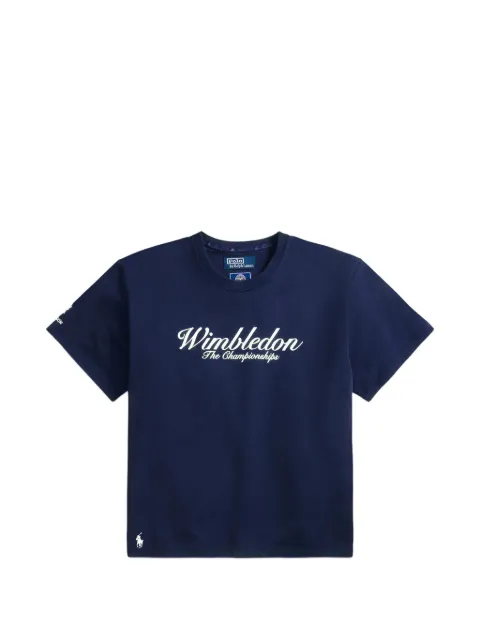 Polo Ralph Lauren logo-embroidery cotton T-shirt Blue 211B16031001