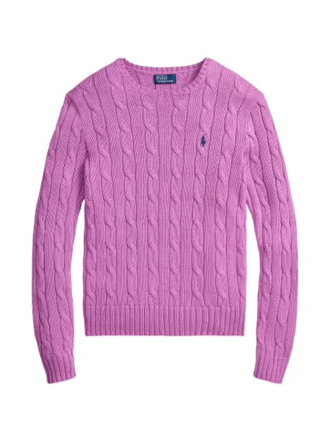 Polo Ralph Lauren cable-knit cotton sweater Purple 211971869511